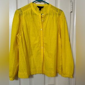 JCrew Eyelet Shirt Size 12